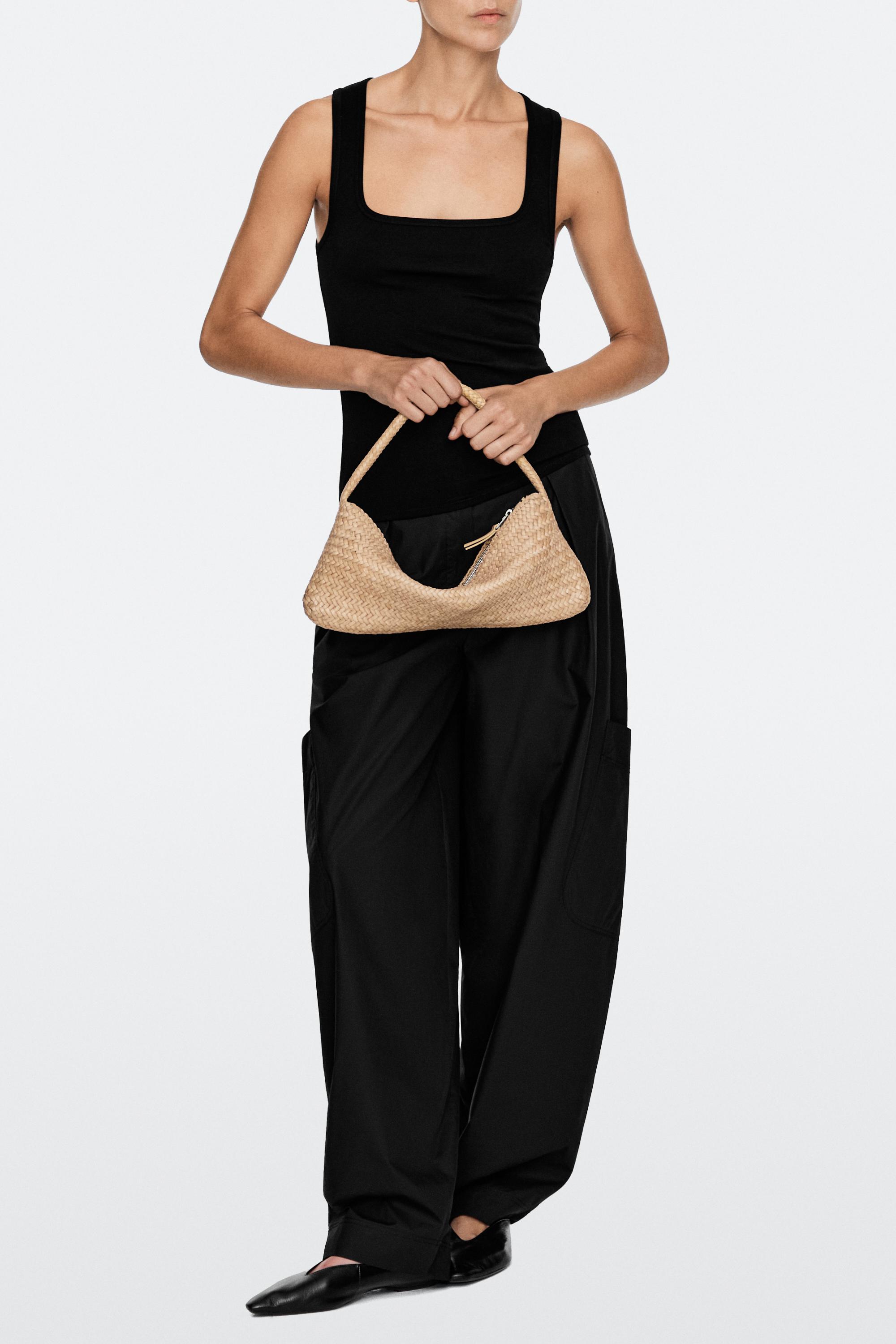 Sac tressé cuir nappa
