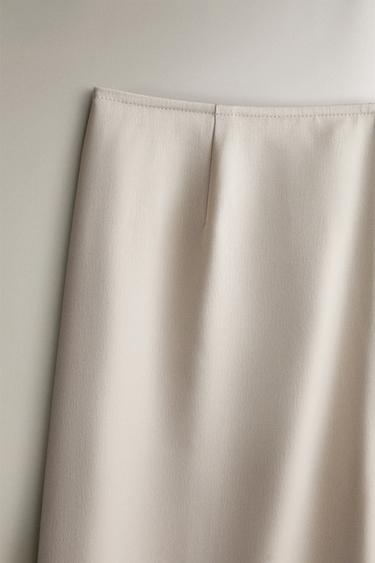 SATEEN TROUSERS - Pearl grey by Zara - Image 1