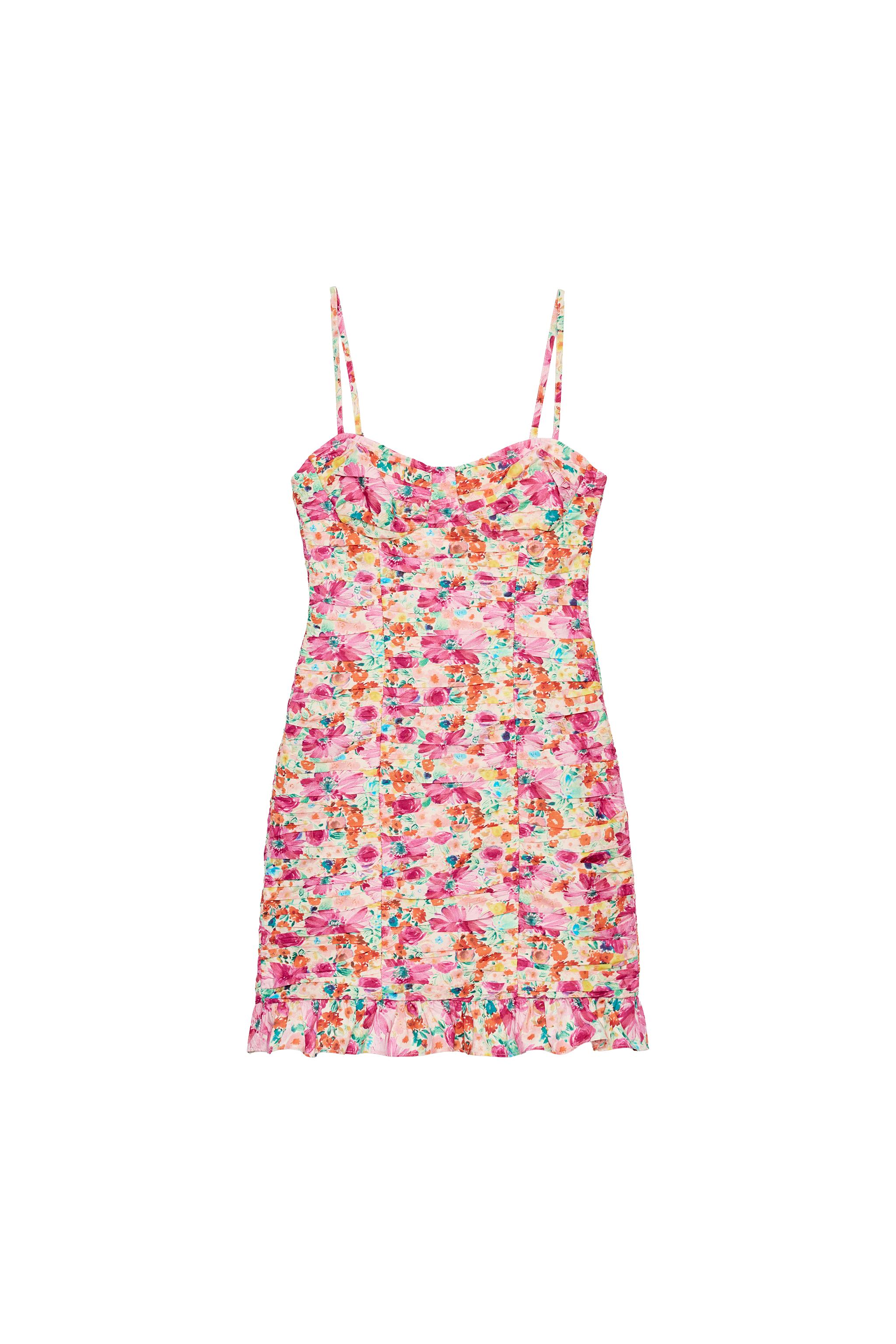floral dress from zara ZARA' BLUE FLORAL PRINT DRESS  Starla Boutique