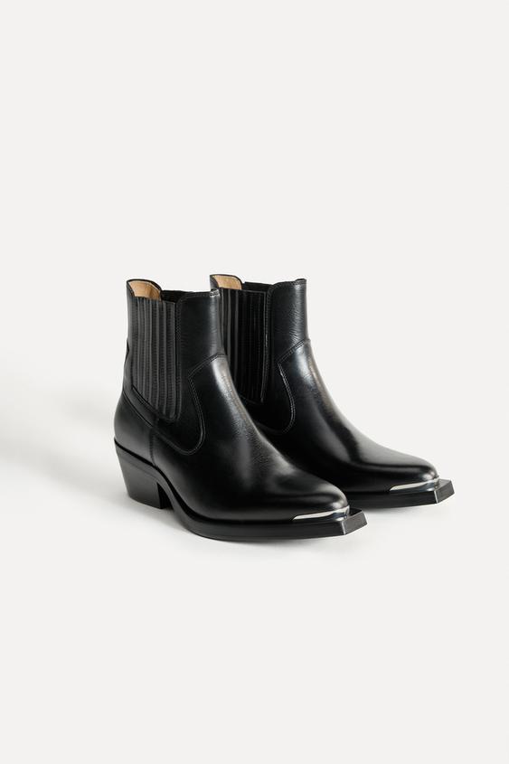 Zara Chelsea Boots Zara Plateau Boots Damen Chelsea-Stiefel ZARA
