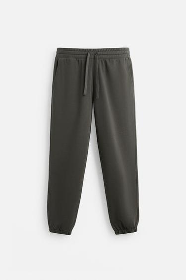 BASIC JOGGER TROUSERS - Anthracite grey by Zara - Image 0