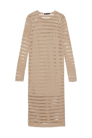 OPEN KNIT DRESS