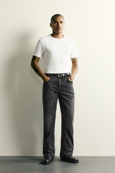 FLARE-FIT JEANS - Graphit von Zara