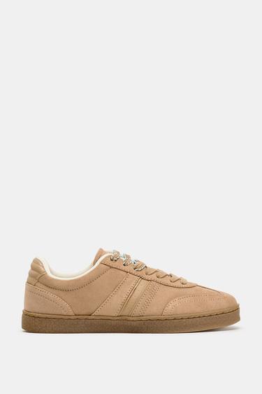 BASKETS - Marron sable de Zara