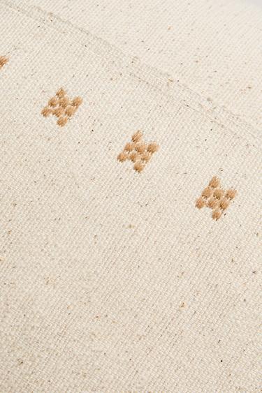 EMBROIDERED CUSHION COVER - Ecru by Zara - Image 2