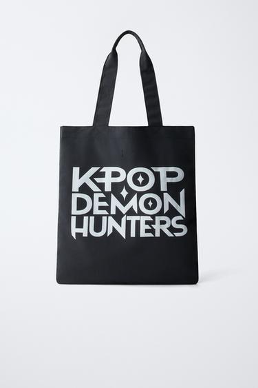 KPOP DEMON HUNTERS™ NETFLIX © TOTE BAG - Black by Zara - Image 4