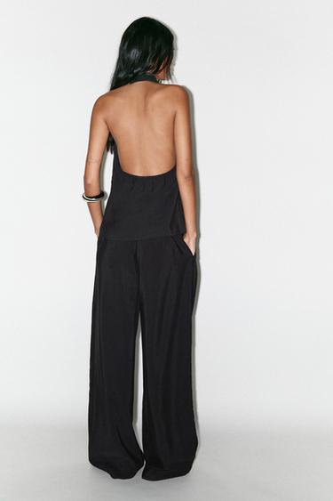 HALTER WAISTCOAT TOP - Black by Zara - Image 4