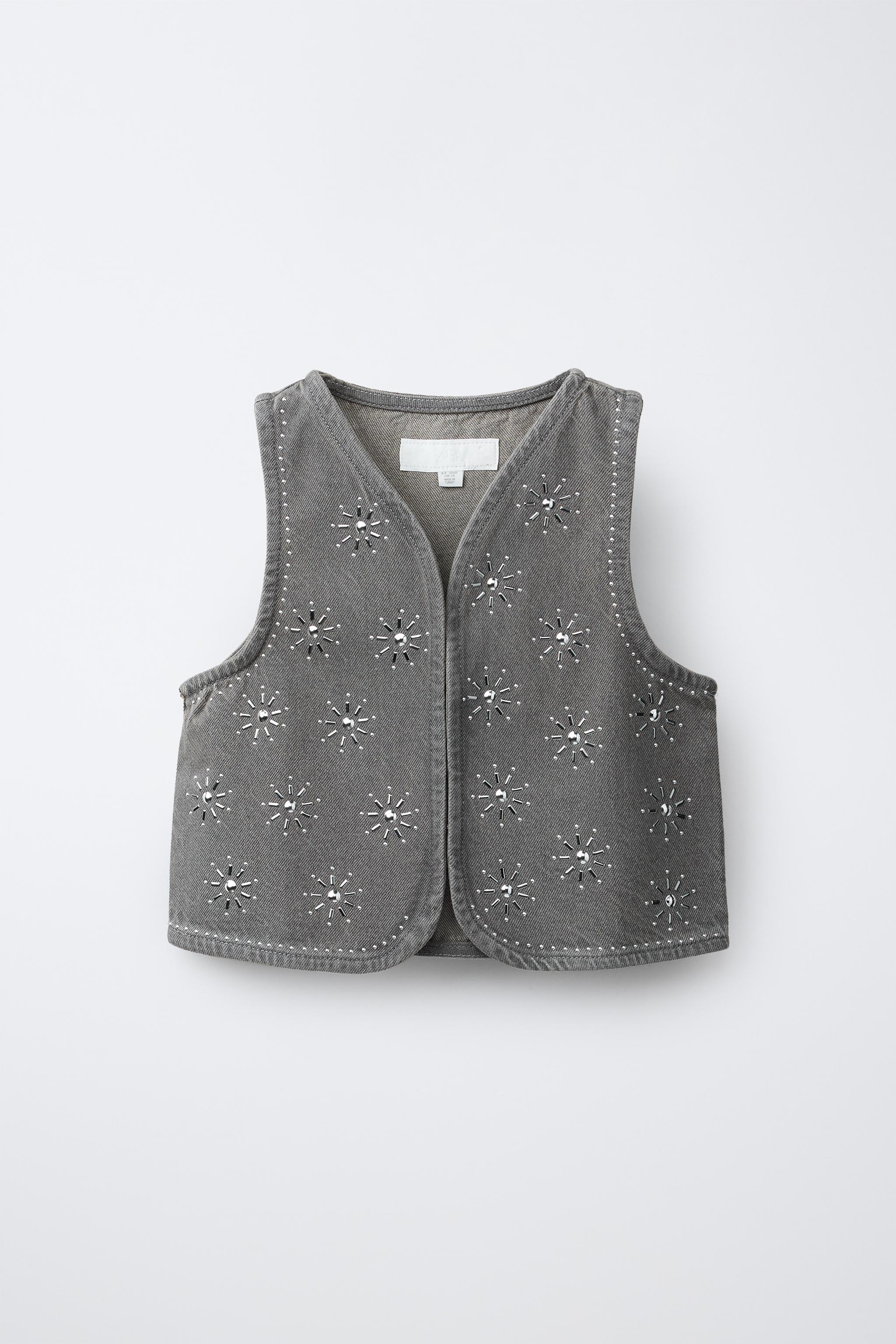 GILET EN JEAN STRASS