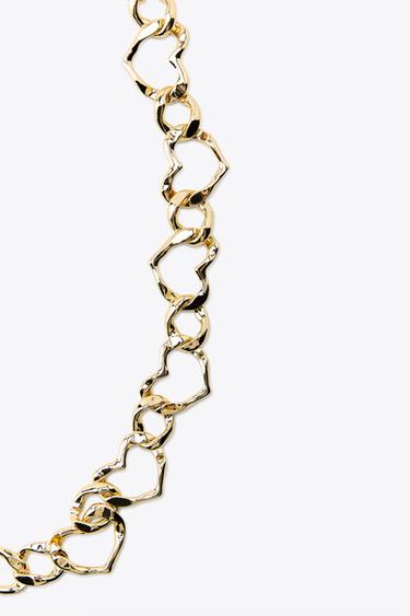 CEINTURE CHAÎNE CŒURS - Doré de Zara - Image 2