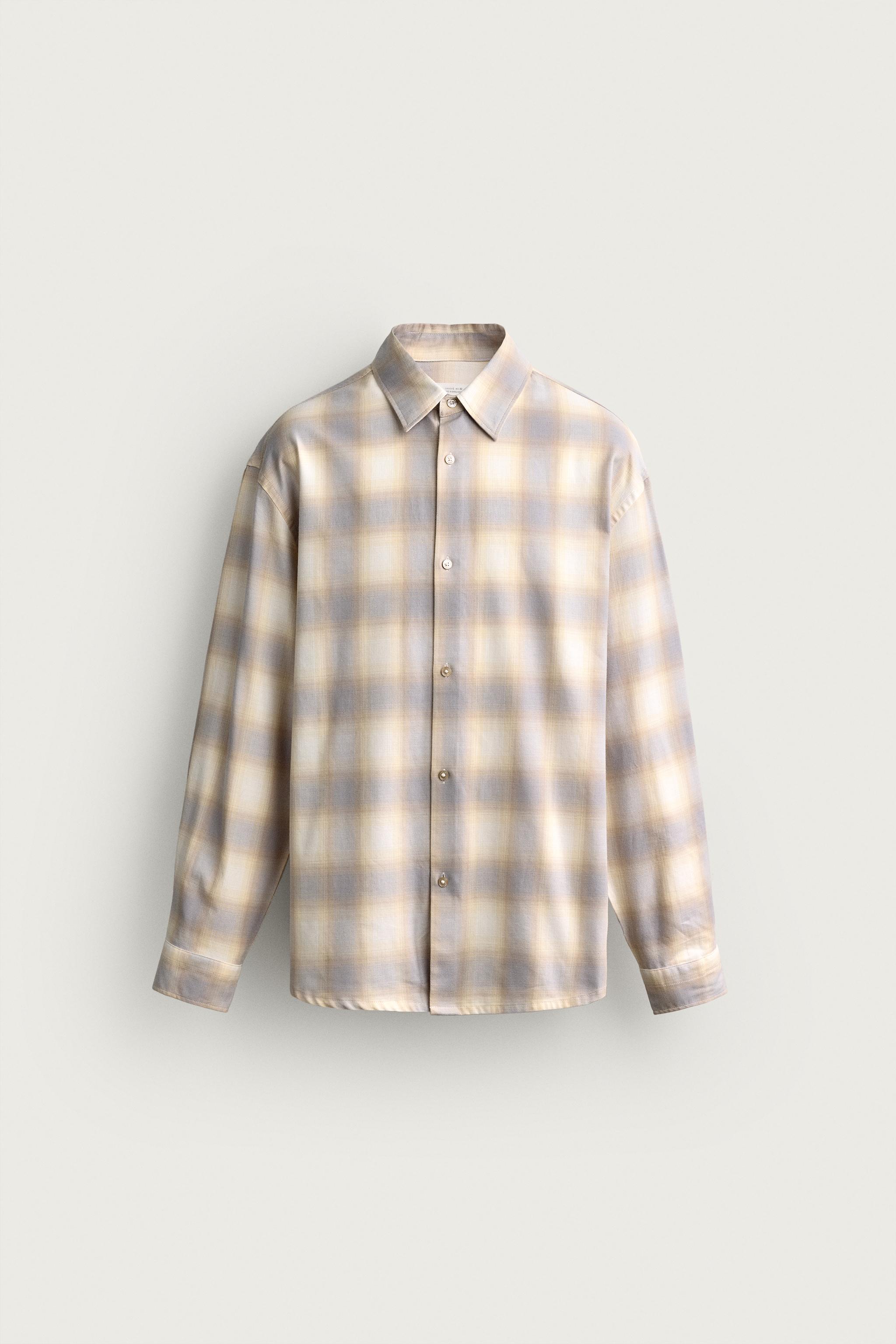 RELAXED FIT PLAID SHIRT