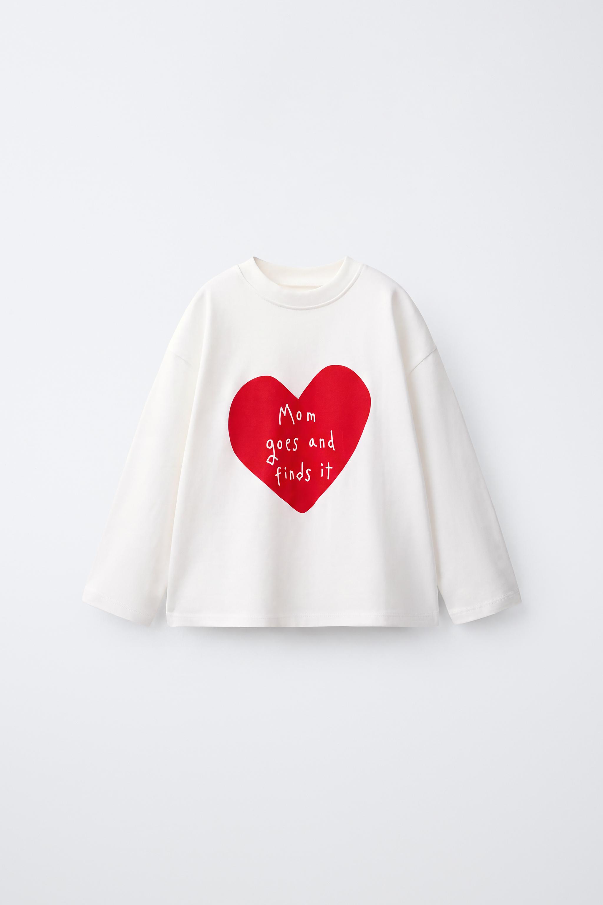 CAMISETA ESTAMPADO CORAZÓN MAMÁ