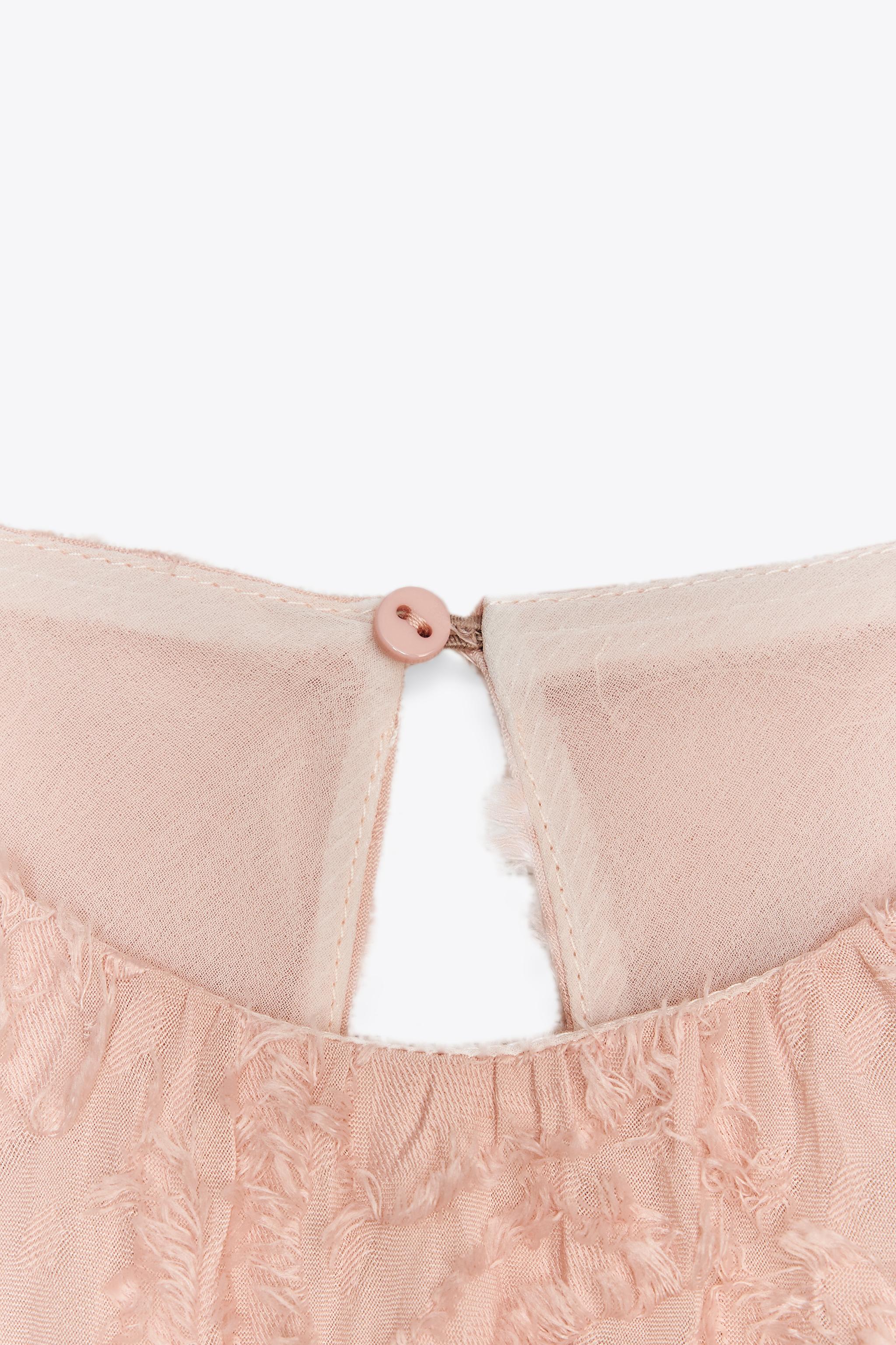 ホルターネック構造ワンピース - ピンクベージュ | ZARA Japan