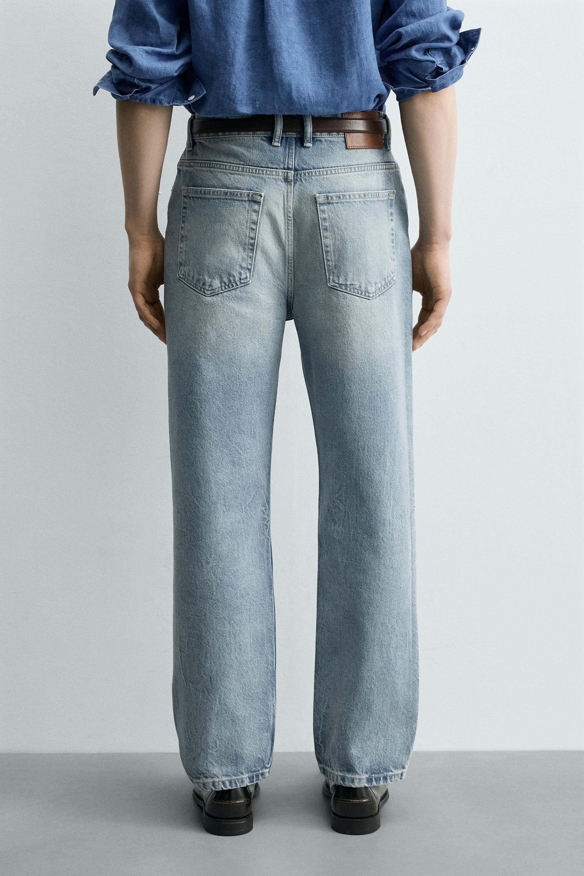 ストレートアンクルフィットデニムパンツ - ライトブルー | ZARA Japan