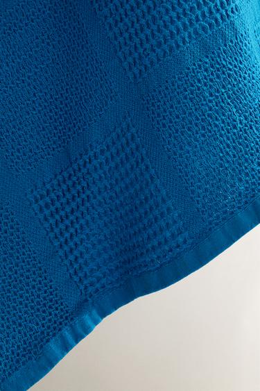 TORCHON DE CUISINE COTON WAFFLE - Bleu de Zara - Image 2