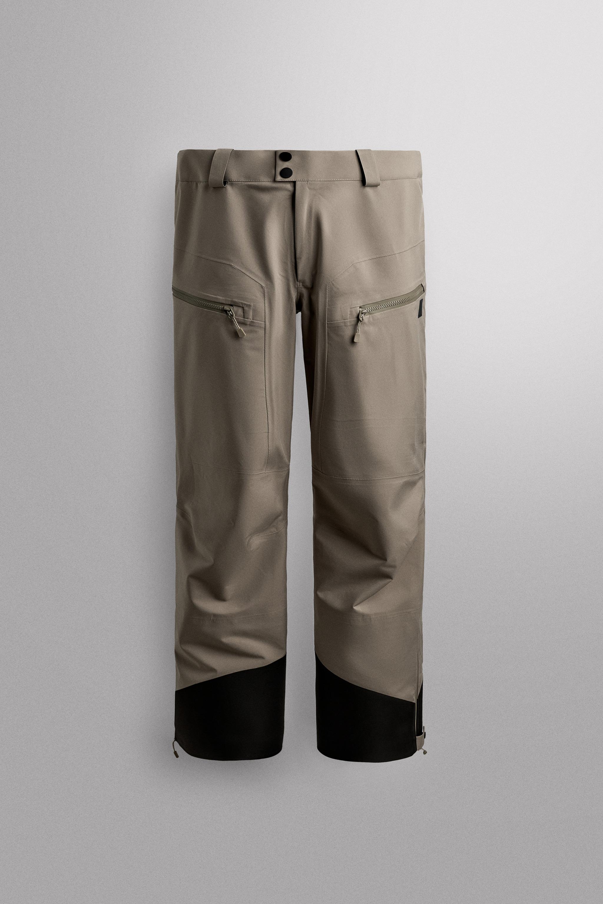 RECCO® WATERPROOF SHELL SKI PANTS - Green | ZARA United States