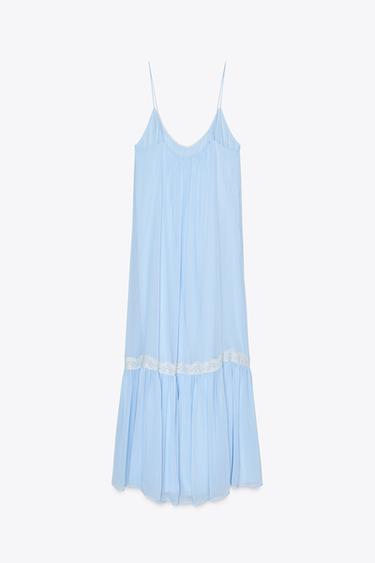 MIDI CAMI DRESS - Sky blue by Zara - Image 6