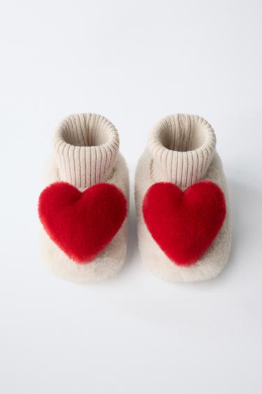 HEART SLIPPERS - Ecru White by Zara - Image 3