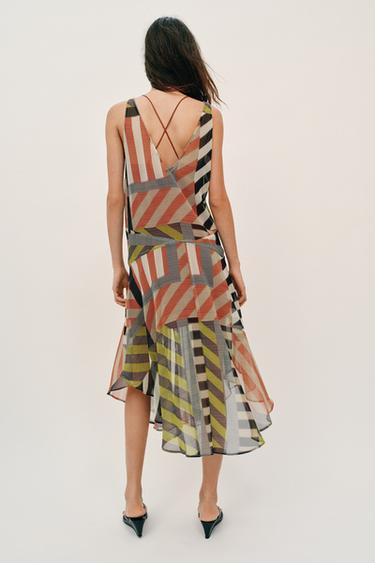 ROBE IMPRIMÉE PATCHWORK - Multicolore de Zara - Image 3