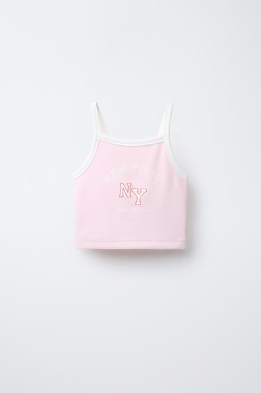 CAMISOLA DE ALÇAS COM MODAL - Rosa da Zara - Imagem 0