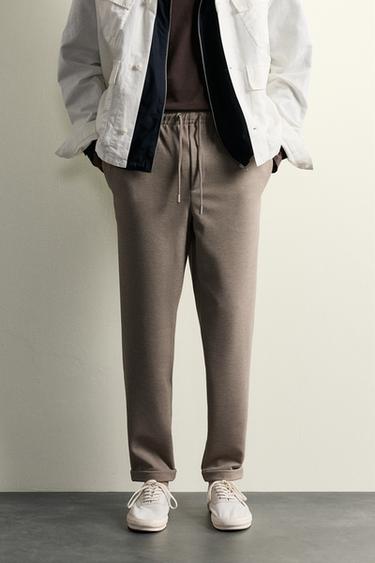PANTALÓN CINTURA JOGGER EASY CARE - Tostado vigoré de Zara