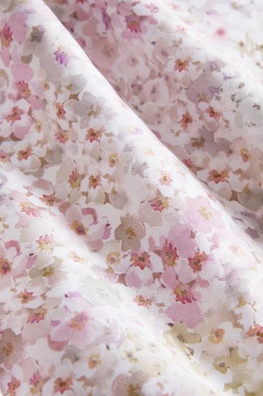 HOUSSE DE COUETTE IMPRIMÉ FLORAL - Rose de Zara - Image 4