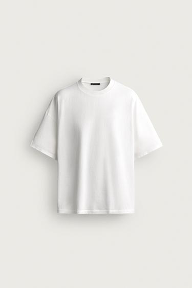 БАЗОВА ВАРЕНА ФУТБОЛКА RELAXED FIT - Білий Zara