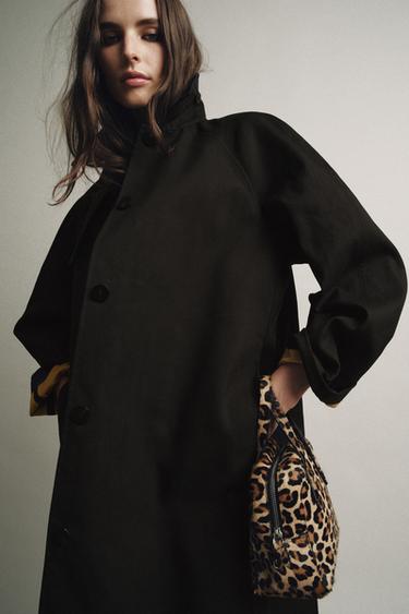 ZW COLLECTION LONG BUTTON-UP TRENCH COAT - Bleu de Zara - Image 5