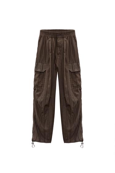 LACE TRIM CARGO PANTS