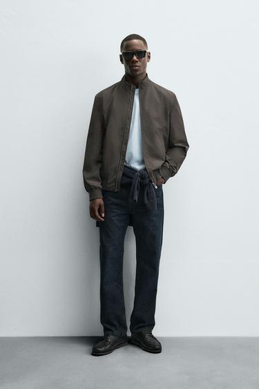 WATER-REPELLENT TECHNICAL JACKET - Taupe grey by Zara