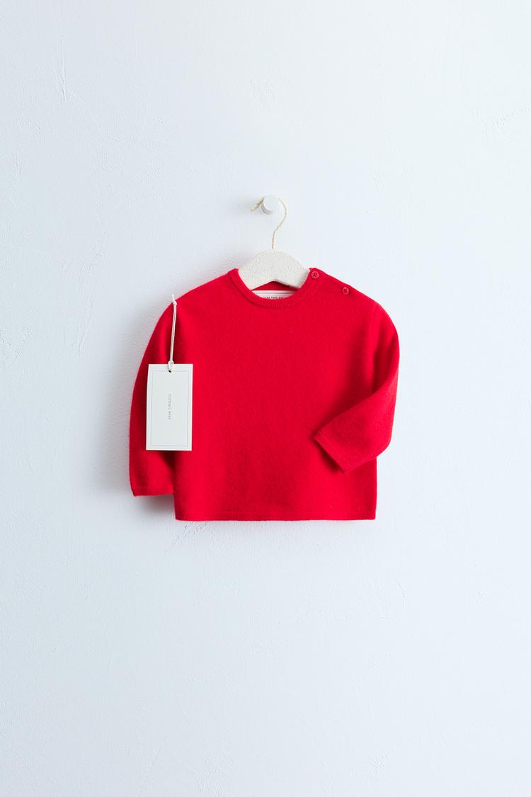 Zara Timeless - 100% Cashmere SWEATER — Red
