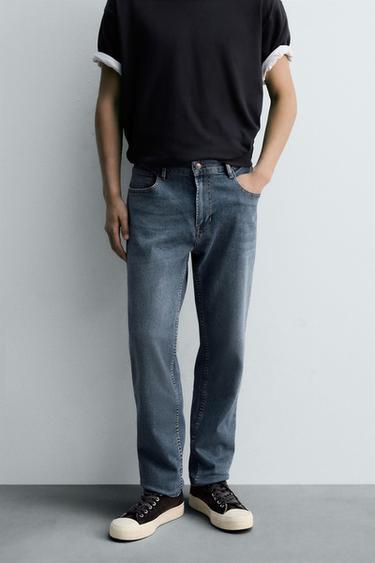 Zara SLIM FIT JEANS - Mid-blue