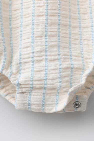 BODY À RAYURES - Écru de Zara - Image 3