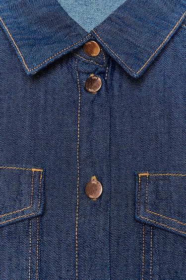 CHEMISE Z1975 EN JEAN - Bleu de Zara - Image 8