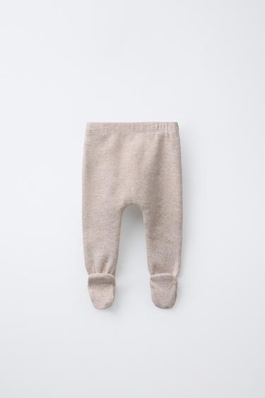 SOFT-TOUCH FOOTED LEGGINGS - Ecru by Zara - Image 1
