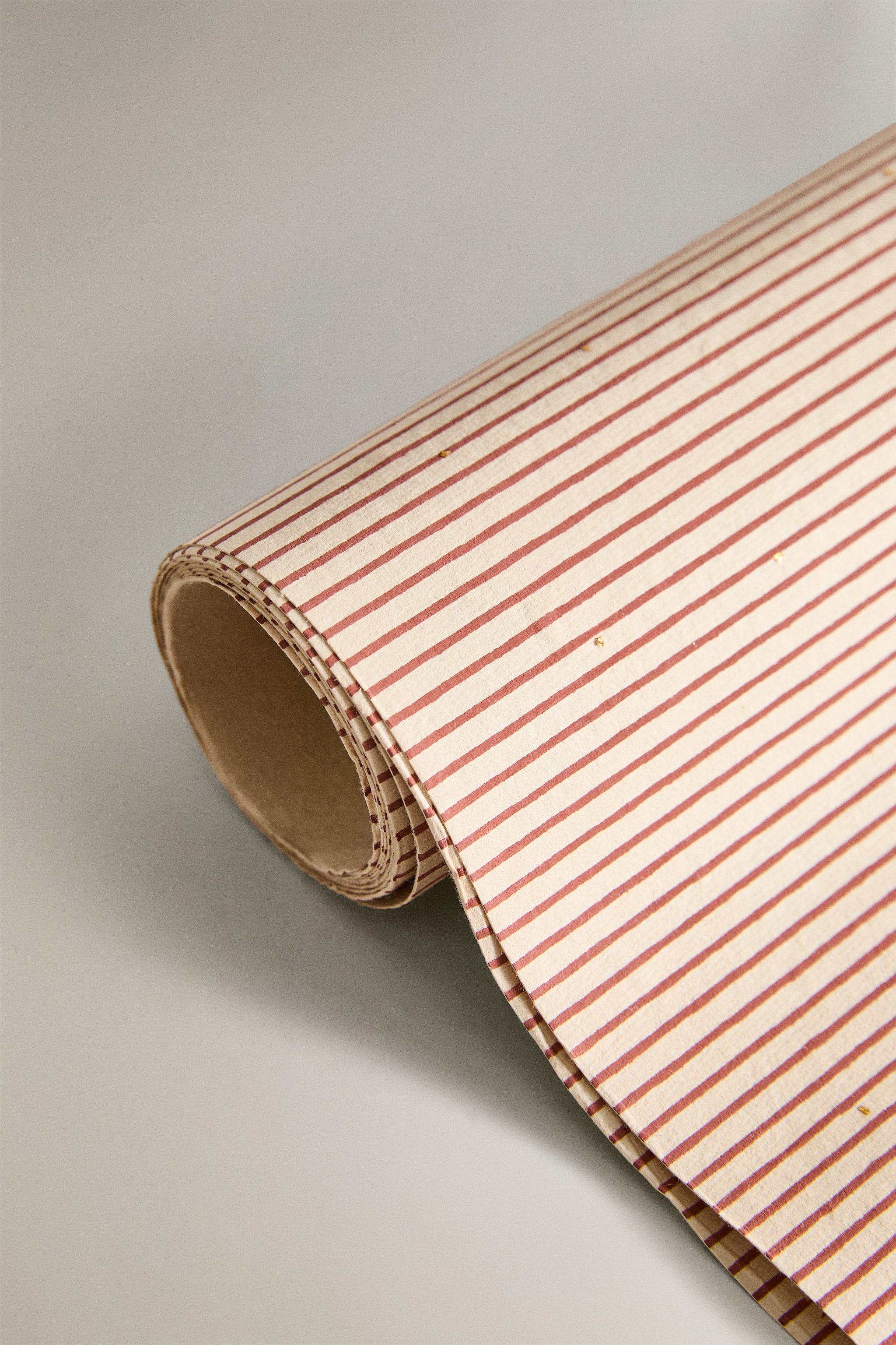 CHRISTMAS STRIPED WRAPPING PAPER