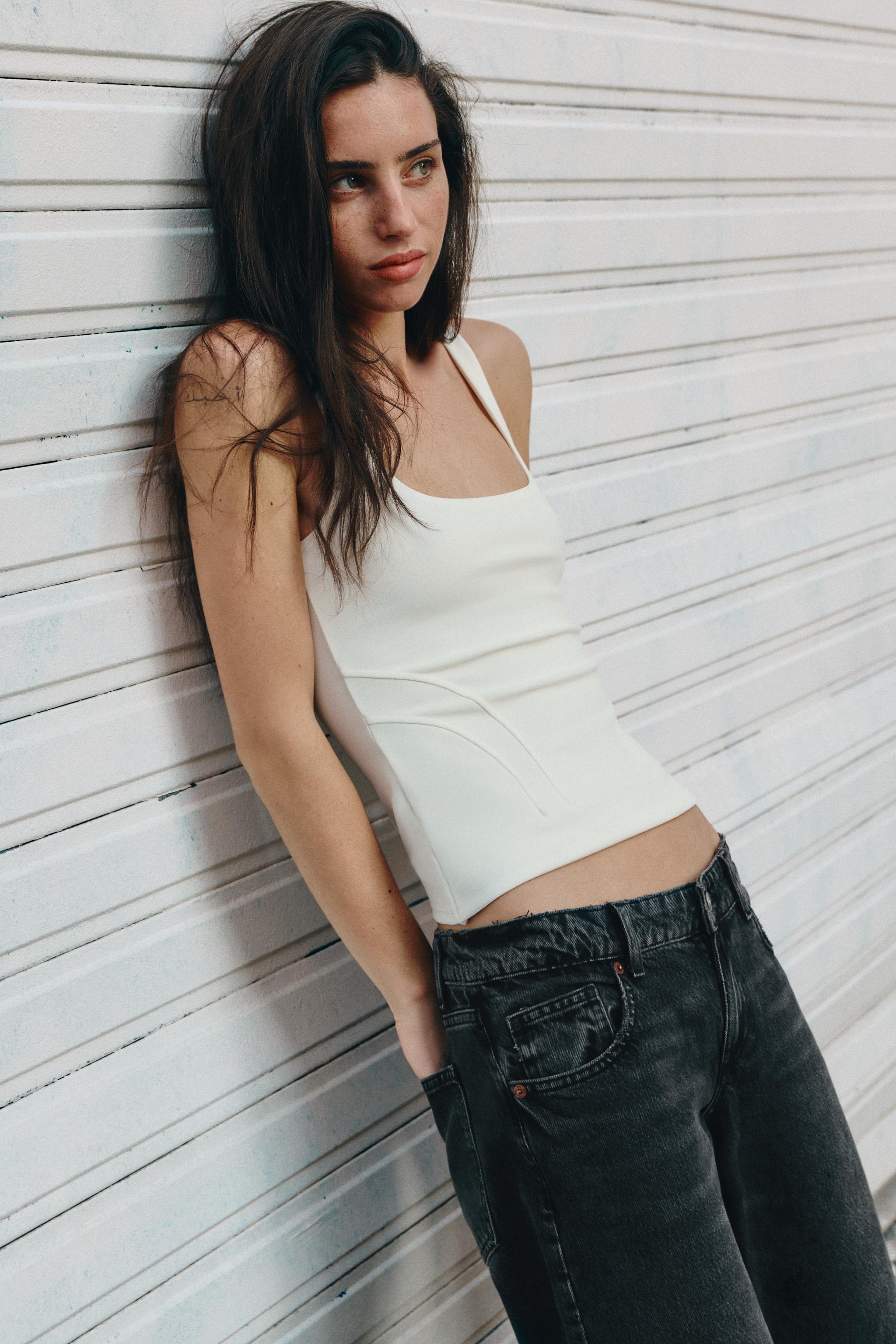 STRETCH CORSET TOP — White