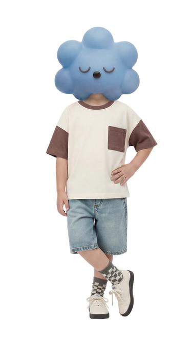 ТҮРЛІ ТҮСТІ БЛОКТЫ ФУТБОЛКА - Ашық қоңыр Zara компаниясынан