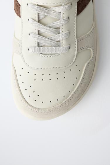 TENNIS BAREFOOT EN CUIR - Blanc écru de Zara - Image 4