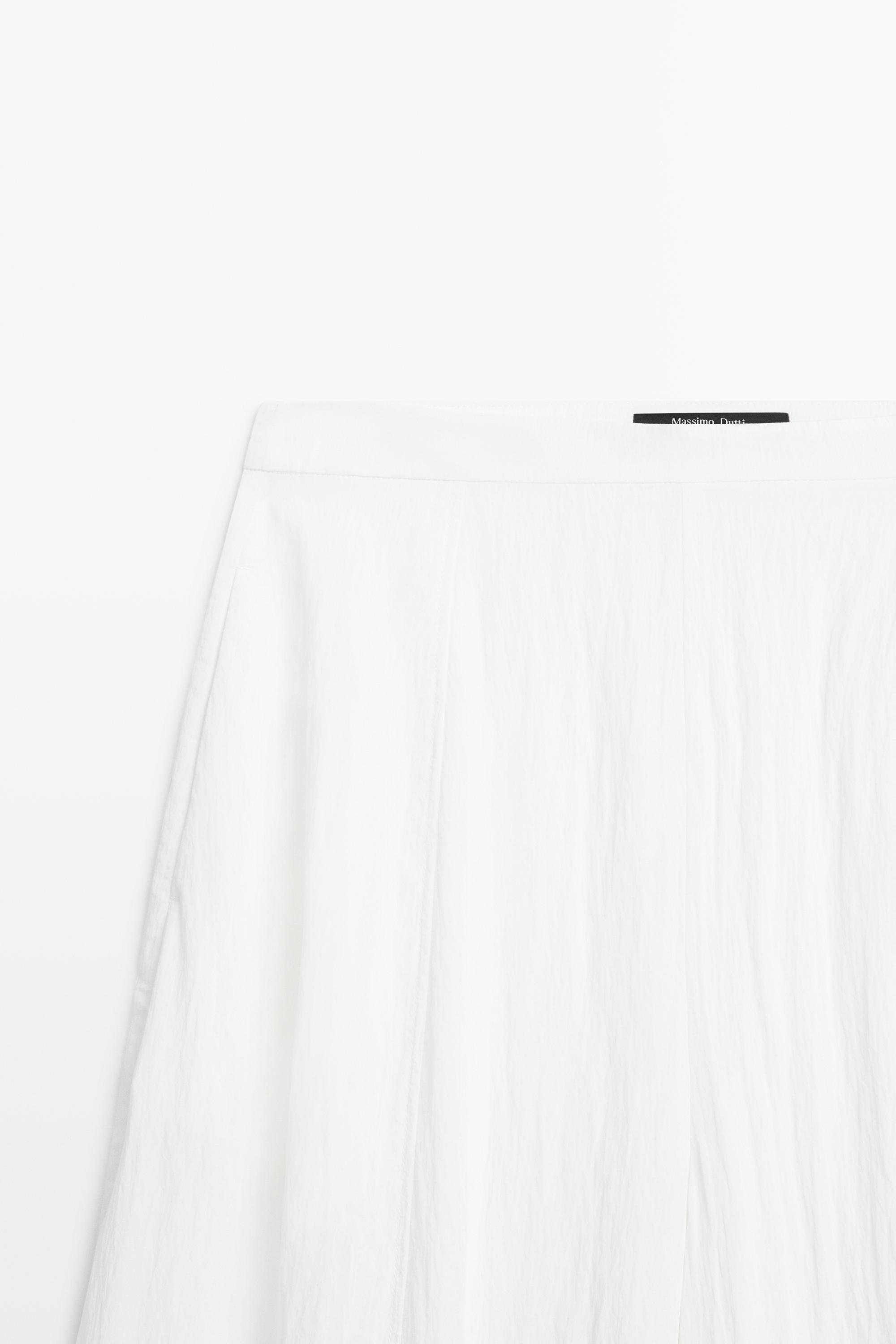 Flowing sarouel trousers with textured detail