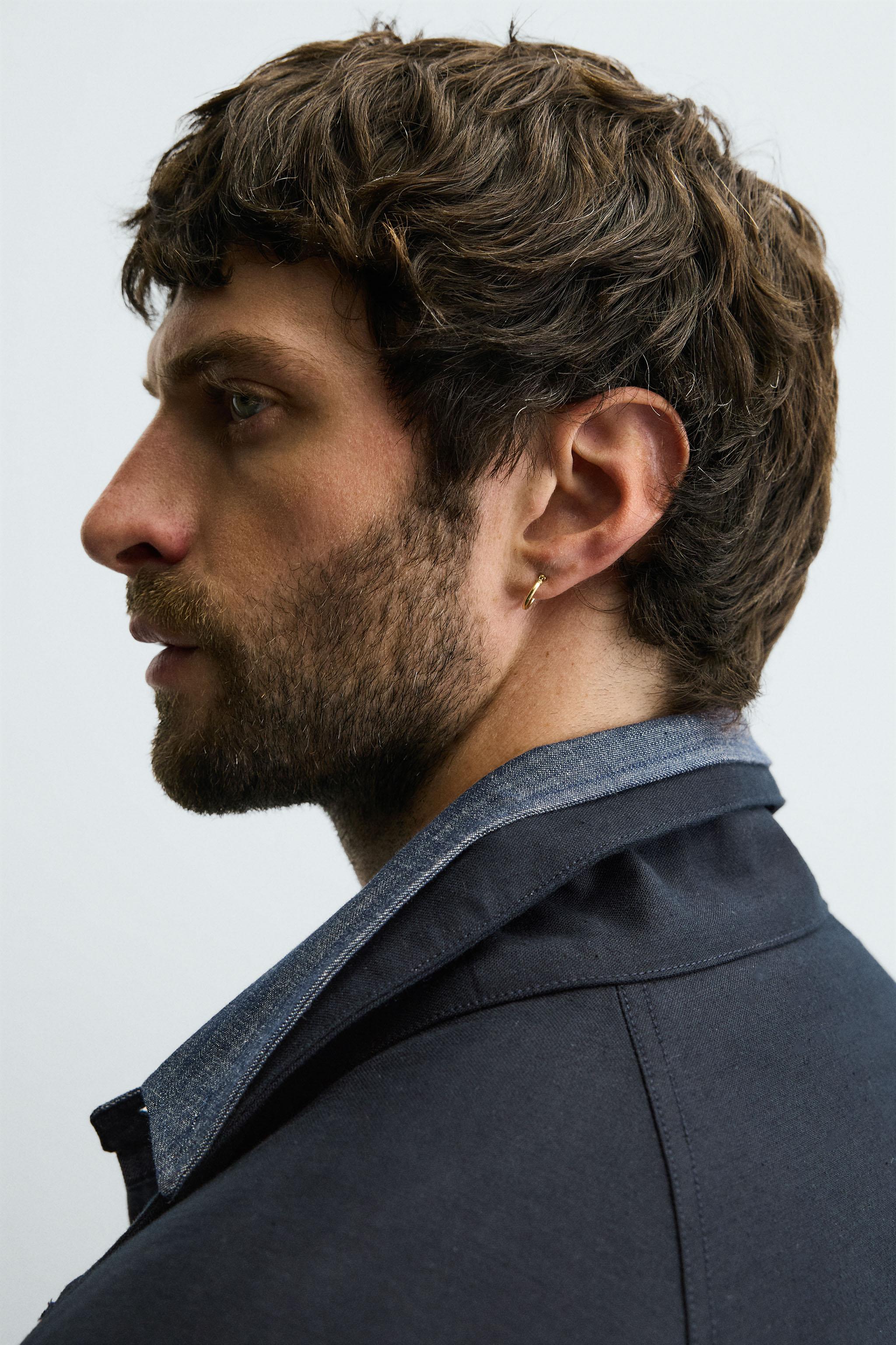 クロップドフィットパフジャケット - ブルー | ZARA Japan / 日本