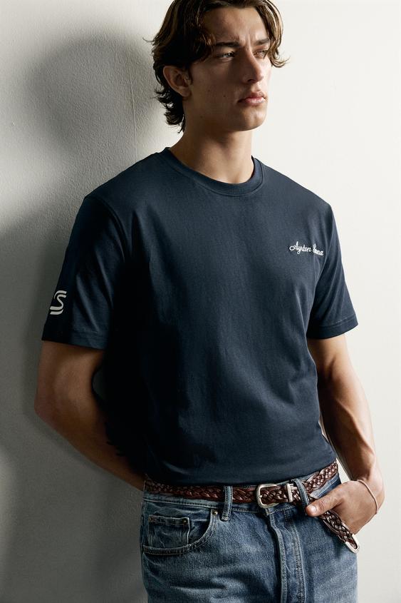 T-SHIRT IMPRIMÉ PHOTOGRAPHIQUE AYRTON SENNA © SENNA BRANDS - Bleu marine de Zara - Image 5