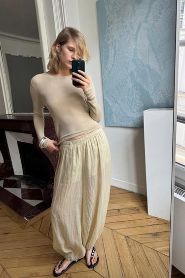 Zara LOOK - Beige / Green