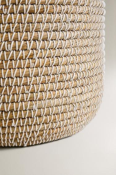 CORBEILLE RONDE COUVERCLE - Beige clair de Zara - Image 3