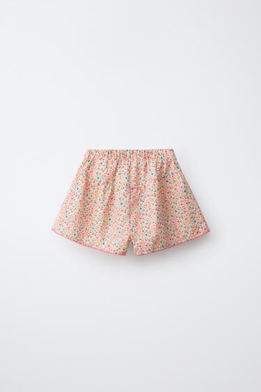 FLORAL PRINT BERMUDA SHORTS - Multicoloured by Zara - Image 1