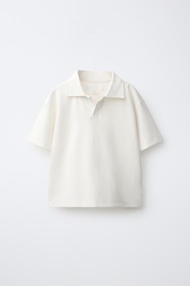 PLAIN POLO SHIRT - Ice by Zara