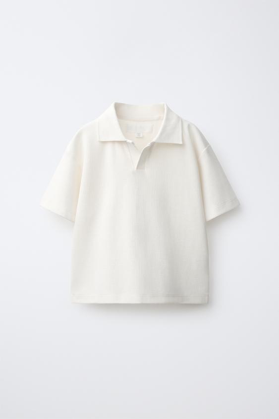 PLAIN POLO SHIRT - Ice by Zara - Image 0