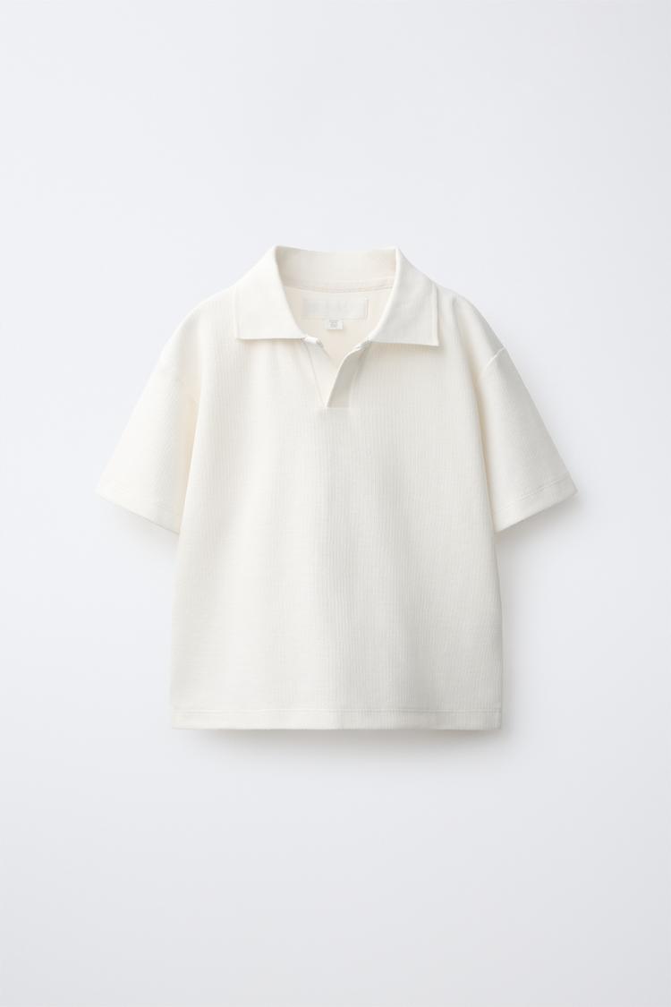 SOLID POLO SHIRT — Ice