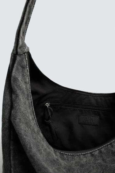 SAC EN DENIM MULTIPOCHES - Noir de Zara - Image 6