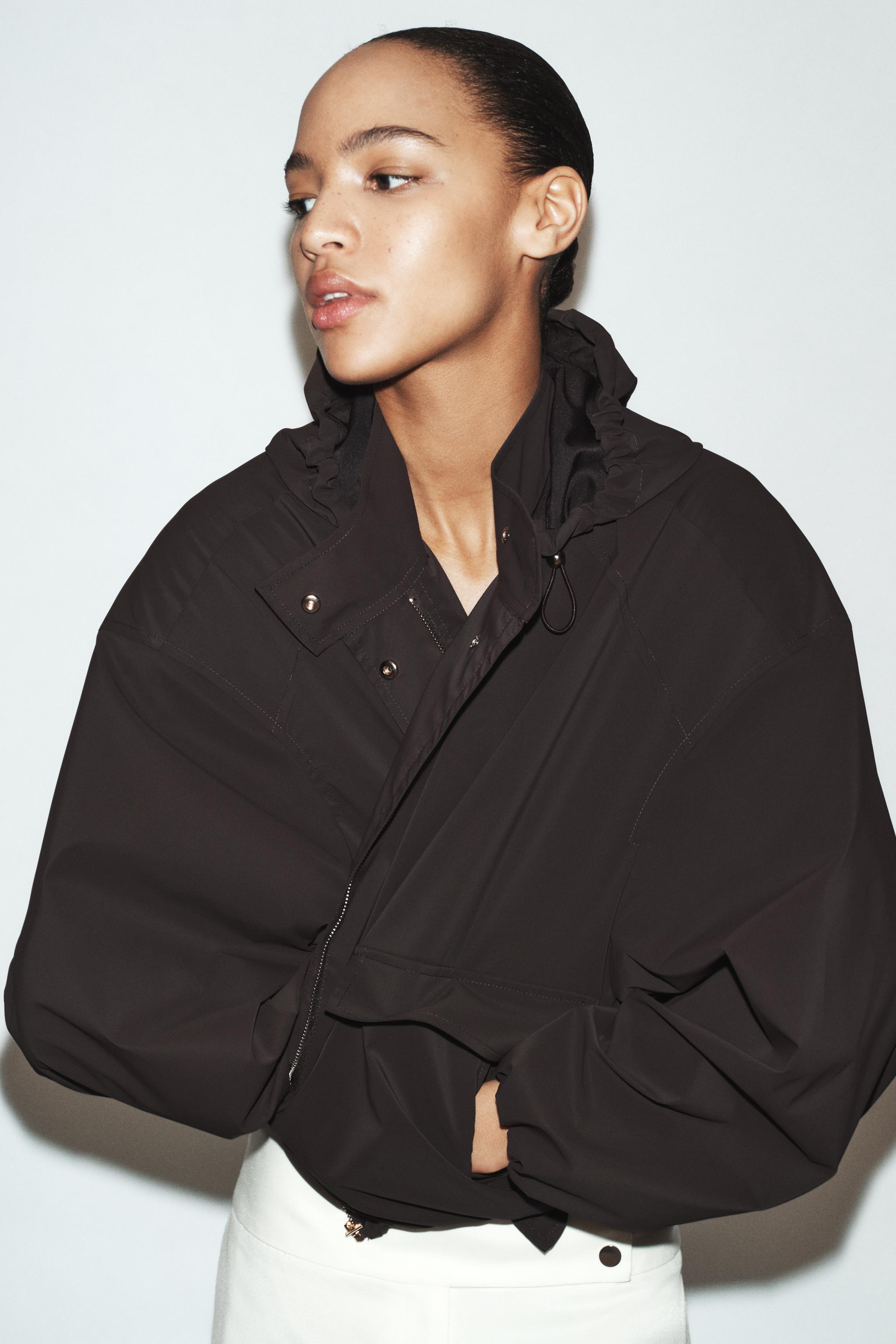 RUBBERIZED HOODIE JACKET