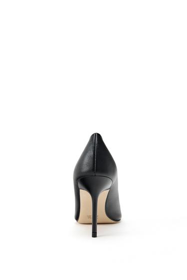 Zara LIMITED EDITION LEATHER HEELS - Black